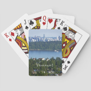 Beställnings- text Vancouver, Kanada som leker Casinokort