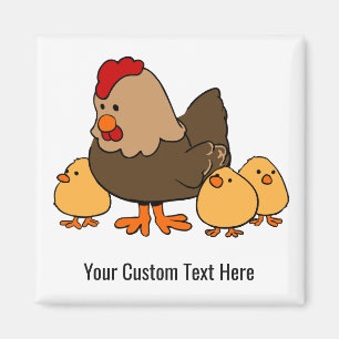 Beställnings- textmagnet för feg illustration magnet