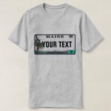 Beställnings- textMaine registreringsskylt