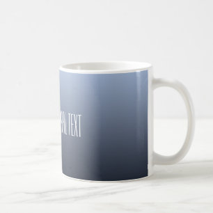 Beställnings- textmuggar för blåaktig grå lutn kaffemugg