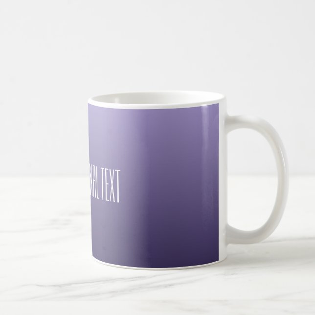 Beställnings- textmuggar för violett purpurfärgad kaffemugg (Höger)