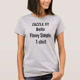 Beställnings- tom kvinna Bella Flowy enkel T-tröja Tee