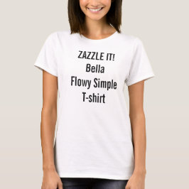 Beställnings- tom kvinna Bella Flowy enkel T-tröja Tee Shirt