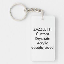 Beställnings- tom rektangelakrylKeychain