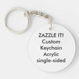 Beställnings- tom rundaakrylKeychain nyckelring
