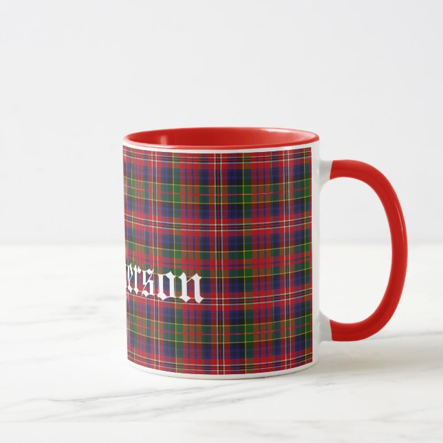Beställnings- traditionell MacPherson Tartanpläd Mugg (Höger)