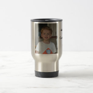 Beställnings- travel mug med bilden och text resemugg