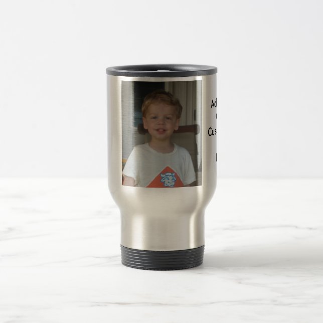 Beställnings- travel mug med bilden och text resemugg (Center)
