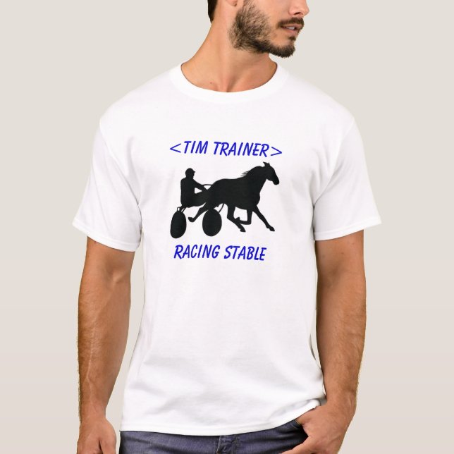 Beställnings- travsportskjorta tröja (Framsida)