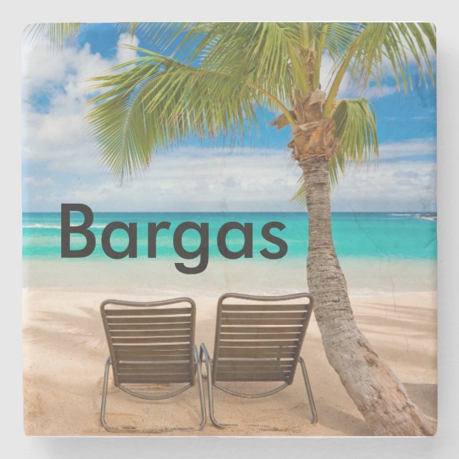 Beställnings- tropisk skräddarsy strandkustfartyg stenunderlägg (Framsidan)