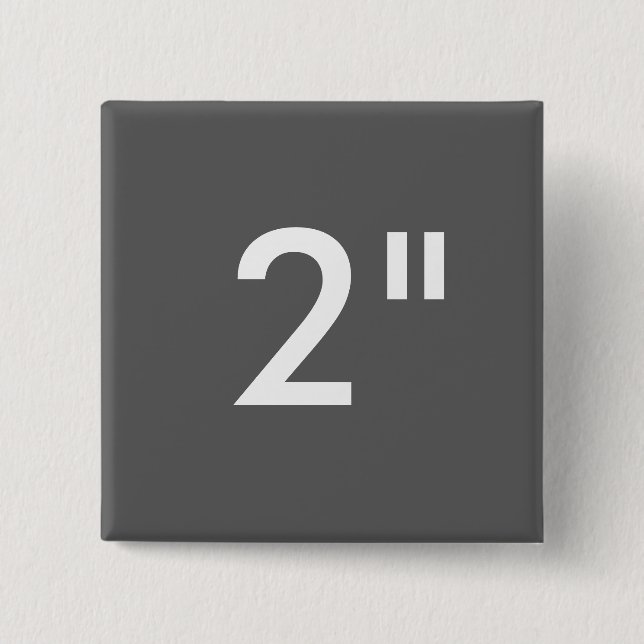 Beställnings- tryck 2" kvadrerar knäppas tomma knapp (Framsida)