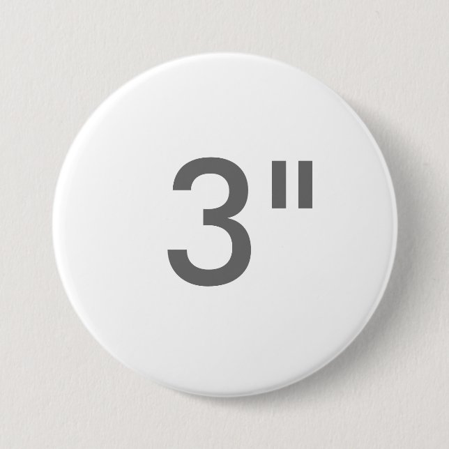 Beställnings- tryck 3" den stora rundan knäppas knapp (Framsida)