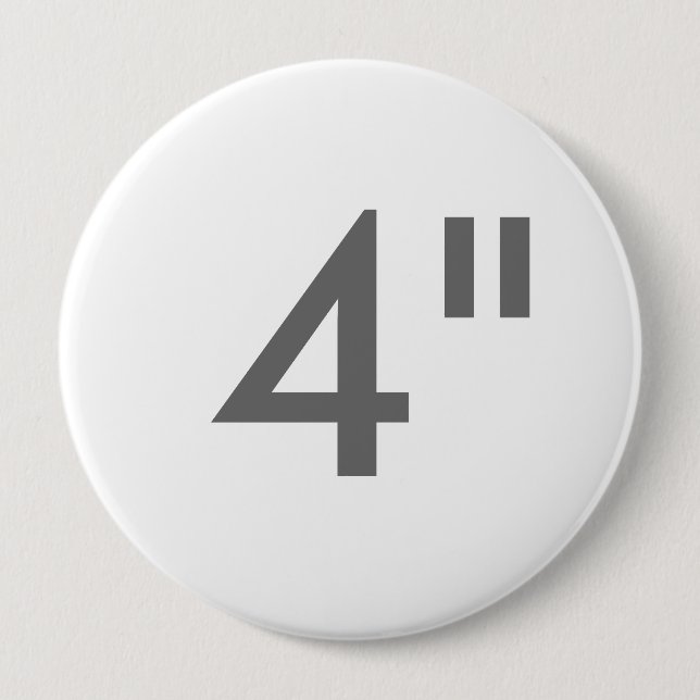 Beställnings- tryck 4" den enorma rundan knäppas knapp (Framsida)