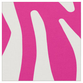 Beställnings- tyg för färgrosa- och vitzebra tryck