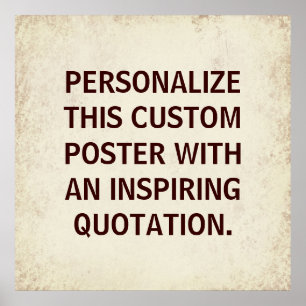 Beställnings- typograficitationstecken, inspirera poster