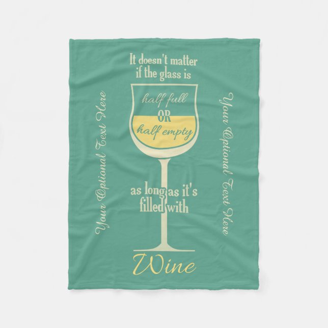 Beställnings- ullfilt för rött vin fleecefilt (Framsidan)