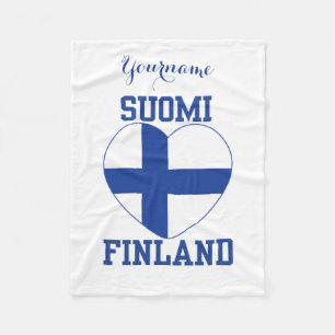 Beställnings- ullfilt för SUOMI FINLAND Fleecefilt