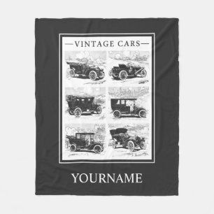 Beställnings- ullfiltar för vintage bilar fleecefilt