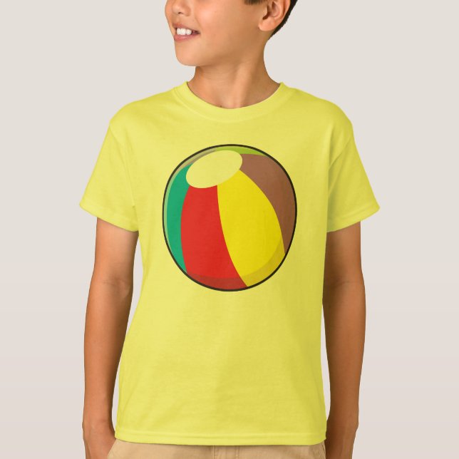 Beställnings- uppblåsbar plast- strandbollBarn T-shirt (Framsida)