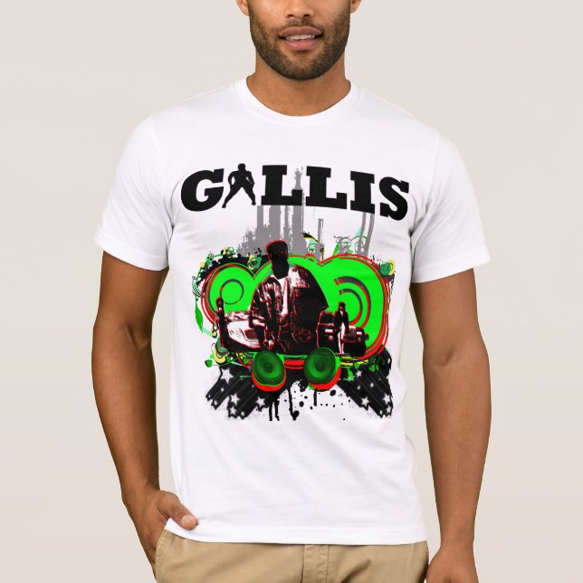 Beställnings- utslagsplatsskjorta för GALLIS Tee Shirt (Framsida)