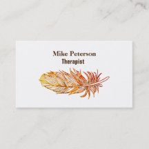 Beställnings- UV Matte visitkort för terapeut