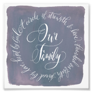 Beställnings- vattenfärgCalligraphytryck   6 x Fototryck