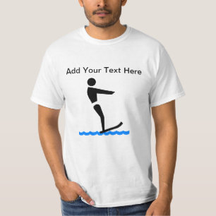 Beställnings- vattenskidåkning tee shirt