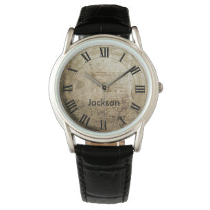 Beställnings- vintage med romerska tal armbandsur