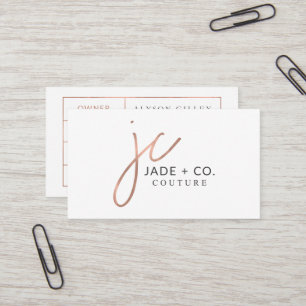 Beställnings- visitkortar: Jade + Co Visitkort