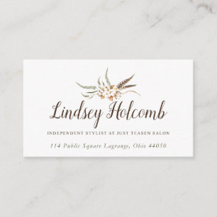 Beställnings- visitkortar: Lindsey H Tidsbeställning Kort