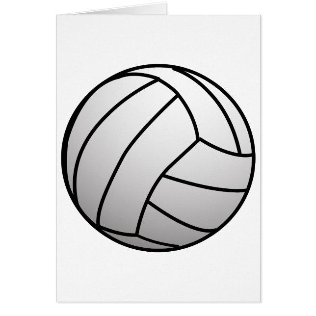 Beställnings- volleybollsportprodukt hälsningskort (Framsidan)