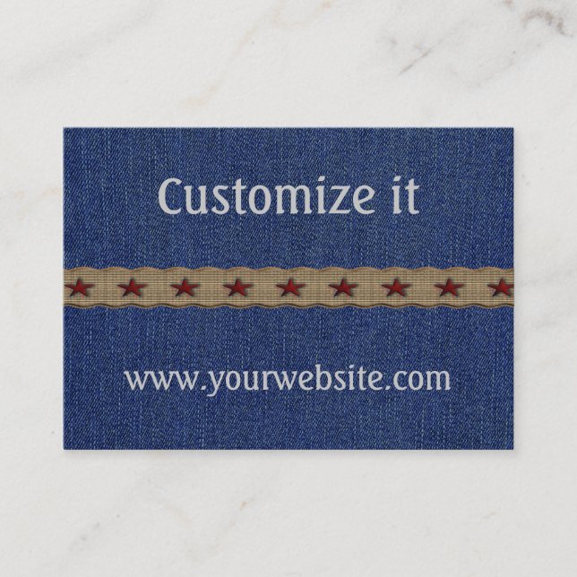 Beställnings- westerna personliga visitkortar visitkort (Framsida)