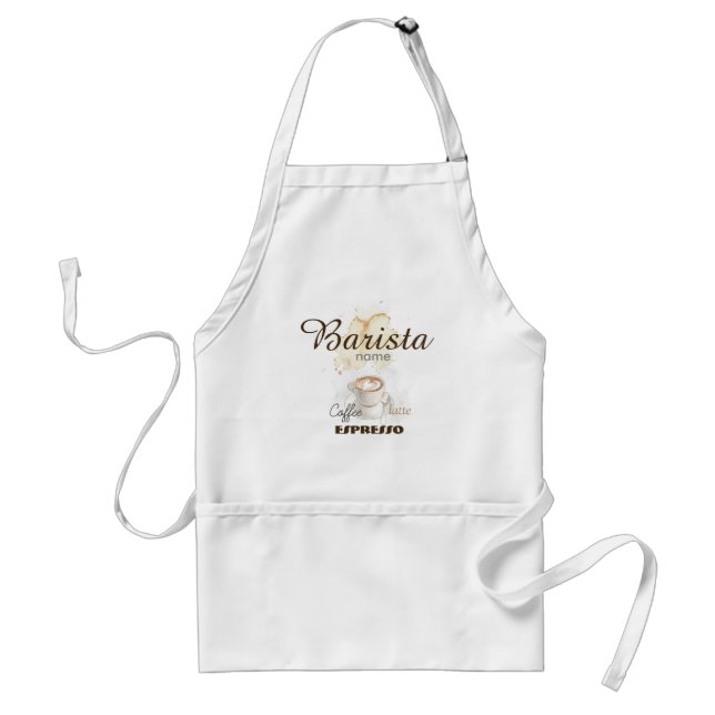 Beställnings- yrkesmässigt Barista förkläde med (Framsidan)