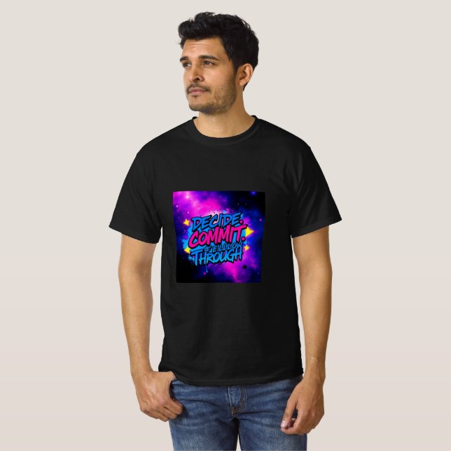 Bestäm dig. Bekräfta. Fullfölj – Formeln för A T Shirt (Hel framsida)