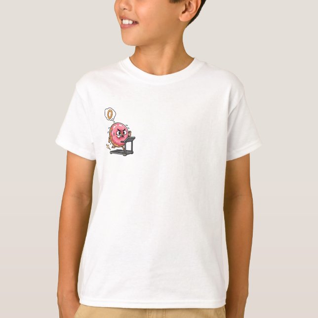 Bestämd Donut-Löparbandsträning för Barn T Shirt (Framsida)