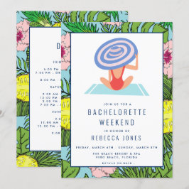 Bestämmelseort Bachelorette Beach Helg Resa Inbjudningar