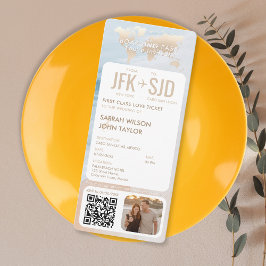 Bestämmelseort för Tropical Beach Boarding Pass Bi Inbjudningar