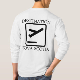Bestämmelseort till Öster Kusten Nova Scotia Hoodi T Shirt