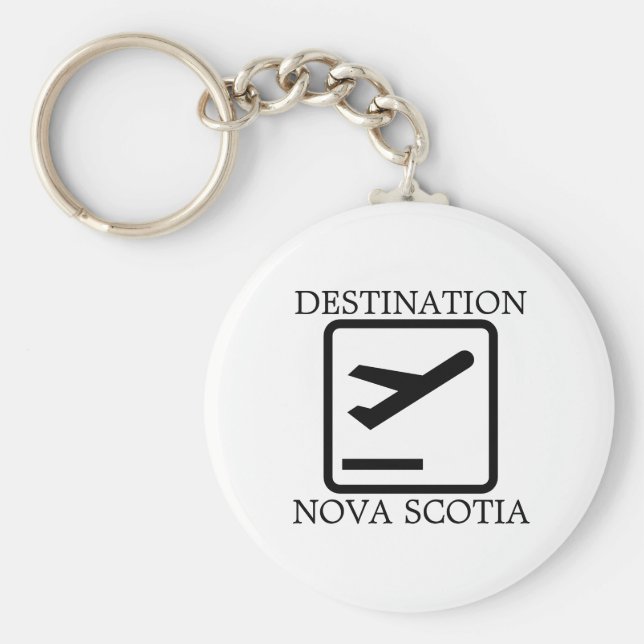 Bestämmelseort till Öster Kusten Nova Scotia-nycke Nyckelring (Framsidan)