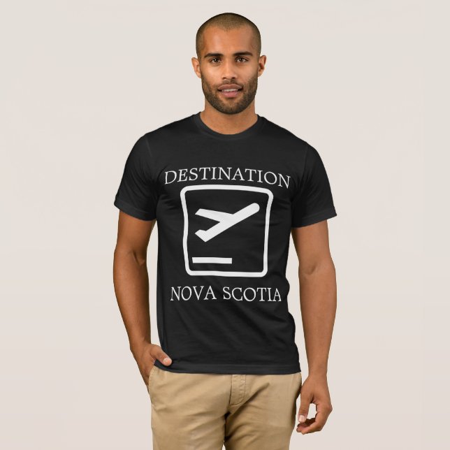 Bestämmelseort till Öster Kusten Nova Scotia-skjor T Shirt (Hel framsida)