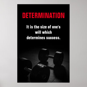 Bestämning av Boobuilding Fitness Motivational Poster
