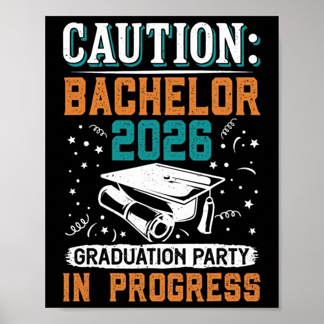 Bestanden Caution Chelor 2026 Examenfest Firande  Poster (Framsidan)