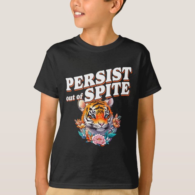Beständig från spite Tiger-funny design T Shirt (Framsida)