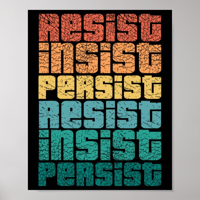 Beständig kvarstående, kvarstående T-stöt 45-antis Poster (Framsidan)
