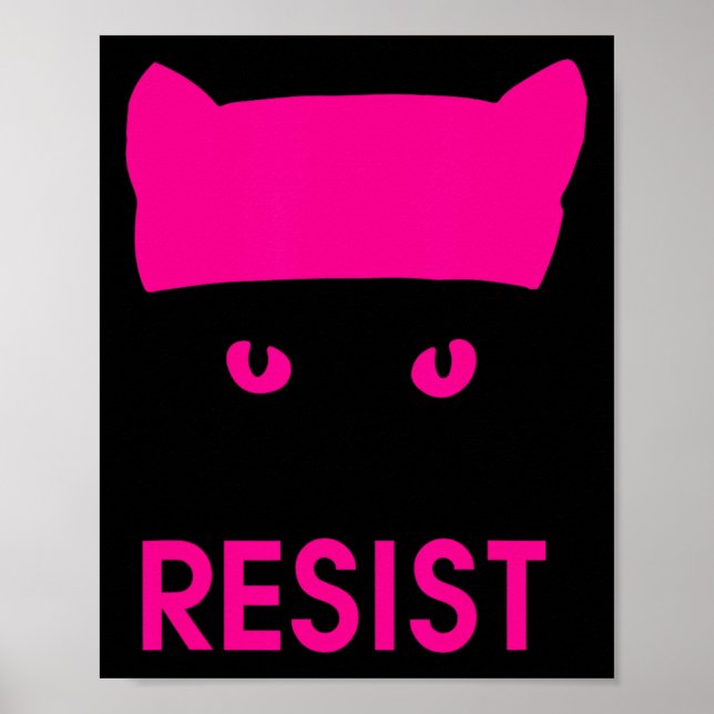 Beständig Rosa - kattskydd - kvinnlig makt Poster (Framsidan)