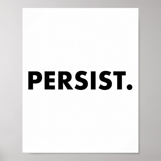 Beständig skifttrats #shepersistst #resist poster (Framsidan)