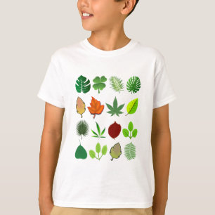 Beständig utskrift av Träd lövs Shirt, Löv under h T Shirt