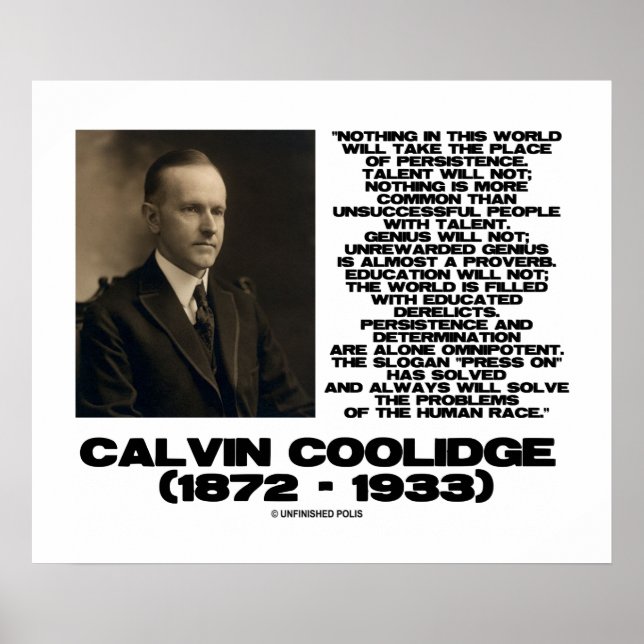 Beständighetsbestämning Omnipotent Coolidge Poster (Framsidan)