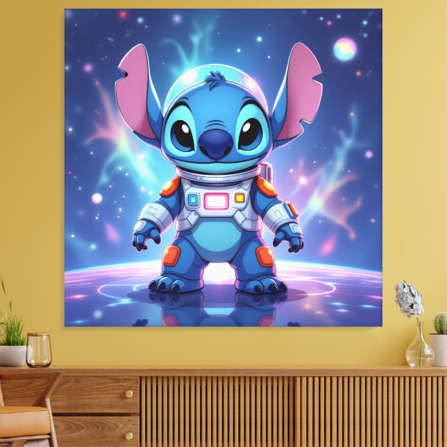 Beste Freunde fürs Leben – Lilo & Stitch1 Canvastryck (Insitu (Vardagsrum))