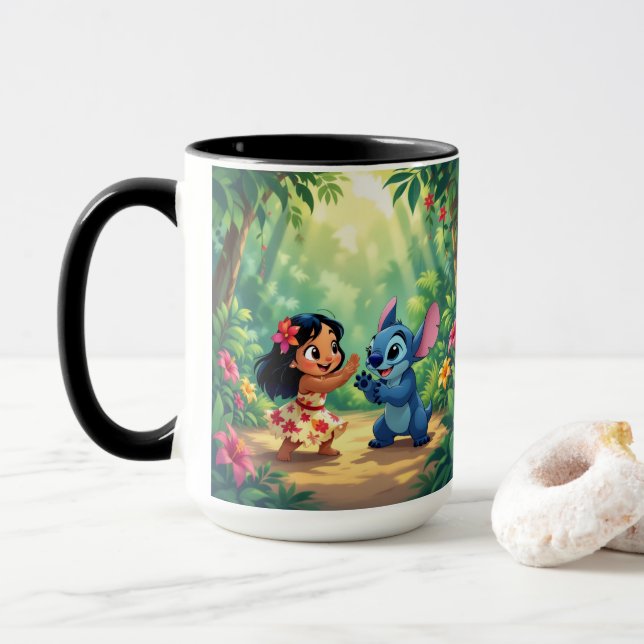 Beste Freunde fürs Leben – Lilo & Stitch   Mugg (Med munk)